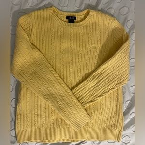 Yellow knit sweater